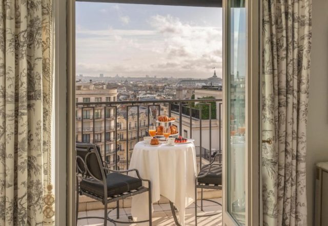 5-star Four Seasons Hotel George V Paris view