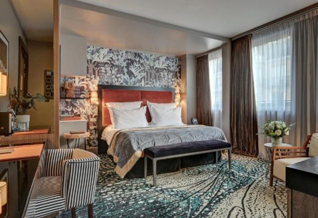 The One Alma Paris hotel room near Eiffel Tower
